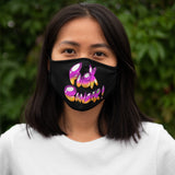 “FxCK CANCER” Fitted Polyester Face Mask