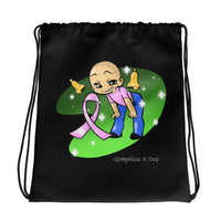 “BEAUTIFUL, BRAVE, & CONFIDENT” Drawstring bag