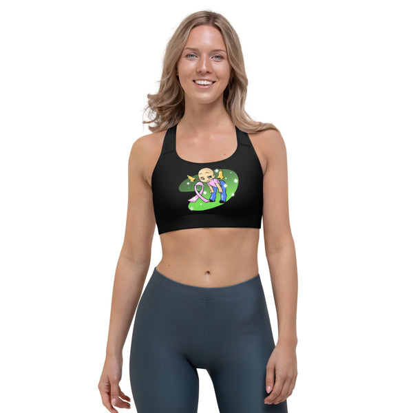 “BEAUTIFUL, BRAVE, & CONFIDENT” Sports bra