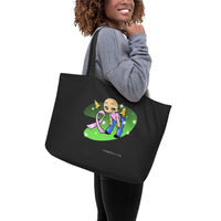 “BEAUTIFUL, BRAVE, & CONFIDENT” Large organic tote bag